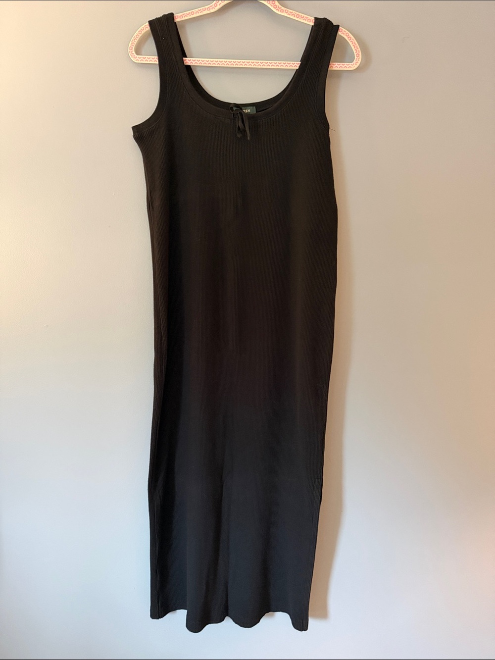 Black Ribbed Tank Maxi Dress - Ralph Lauren